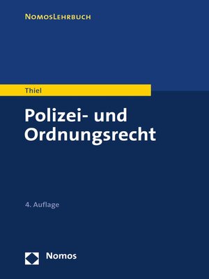 cover image of Polizei- und Ordnungsrecht